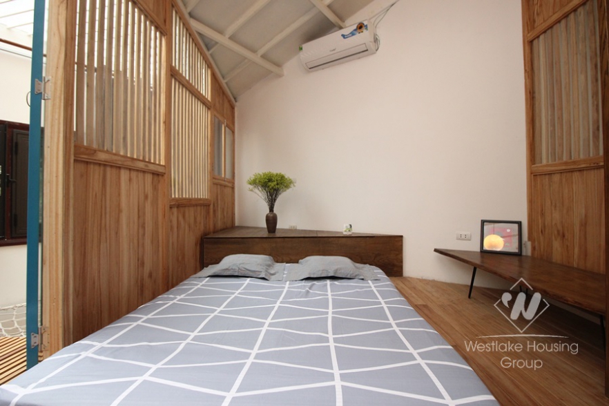 One bedroom modern house with garden for rent in Tay Ho, Ha Noi