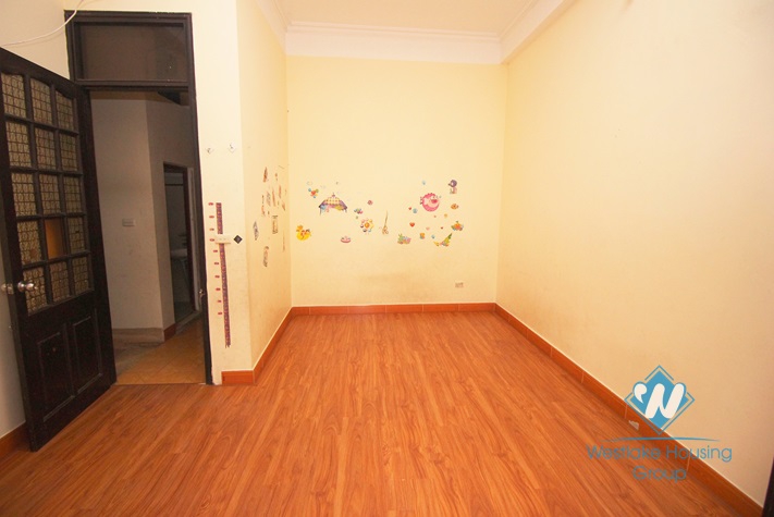 Unfurnished house with big yard for rent in Ba Dinh district, Ha Noi