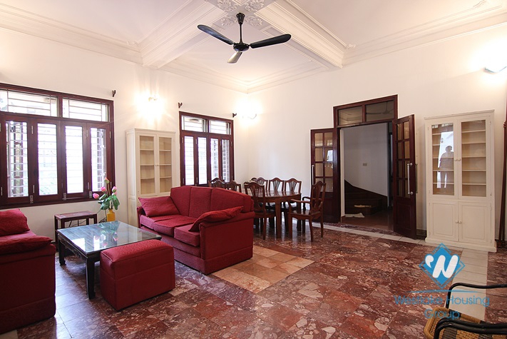 Cosy house for rent in To Ngoc Van street, Tay Ho district, Hanoi, fully furnished.