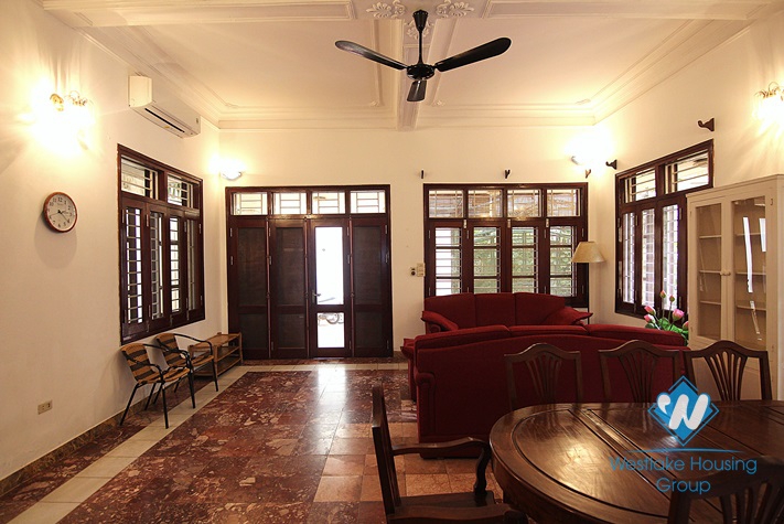 Cosy house for rent in To Ngoc Van street, Tay Ho district, Hanoi, fully furnished.