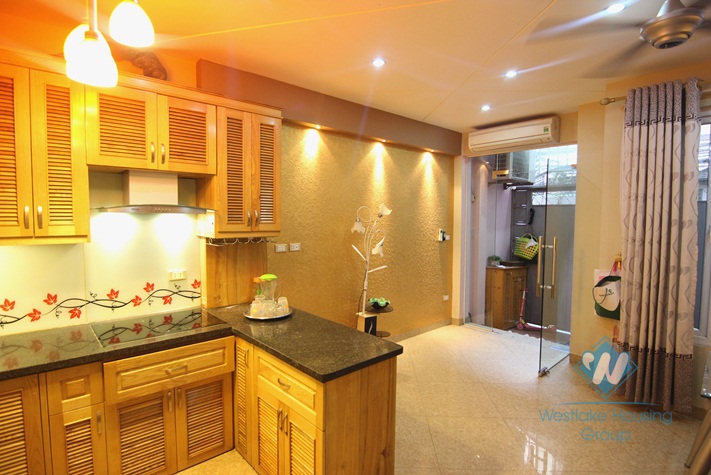 Fully furnished house for rent on Dao Tan, Ba Dinh