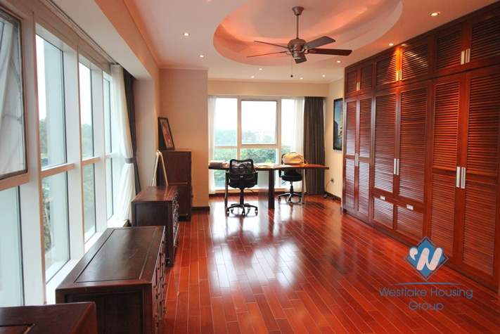 Big apartment for rent with 04 bedrooms in Ciputra, Tay Ho, Ha Noi.