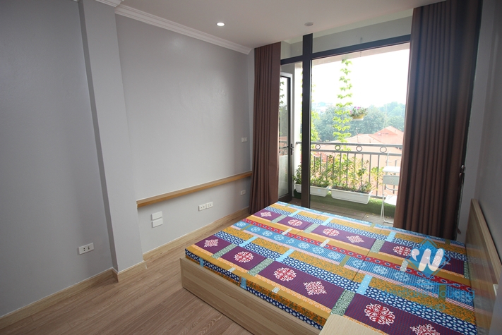 Apartment with beautiful balcony for rent in Ba Dinh, Hanoi