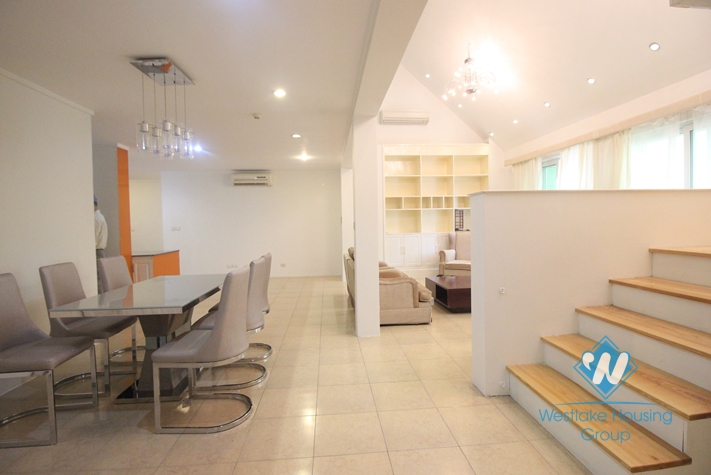 Nice duplex apartment for lease in E tower Ciputra, Tay Ho, Ha Noi 