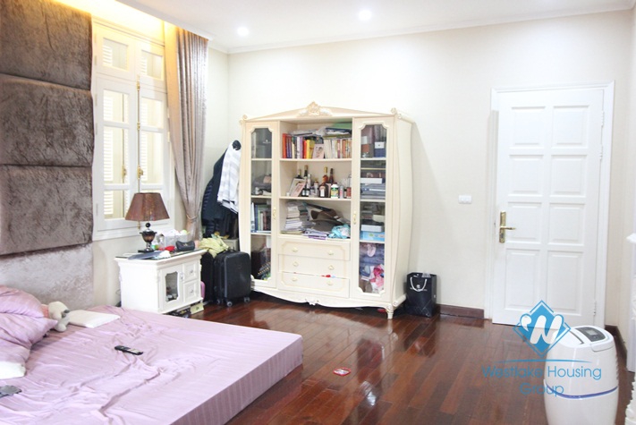 Beautiful house with large garden around for rent in Ciputra area, Tay Ho, Ha Noi