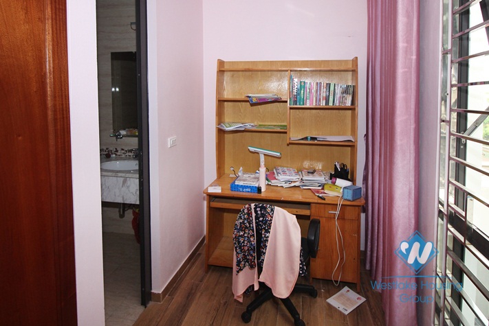 Good quality house with natural wooden furniture for rent in Ba Dinh
