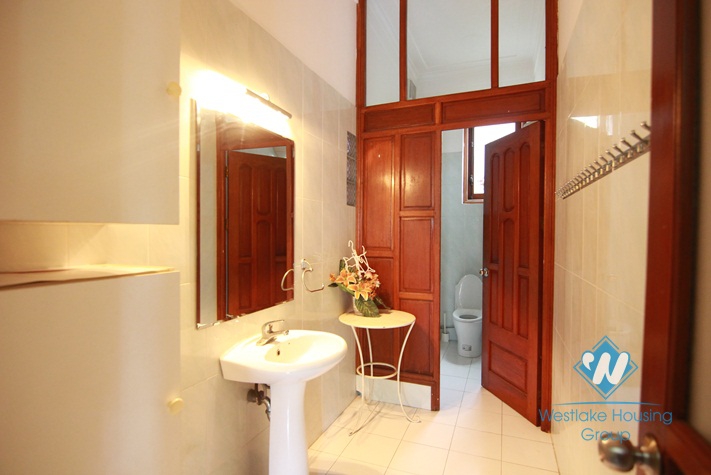 Charming house for rent in Tay Ho with garden yard and swimming pool, available now