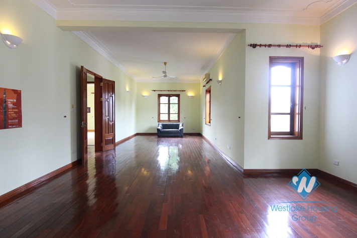 Charming house for rent in Tay Ho with garden yard and swimming pool, available now