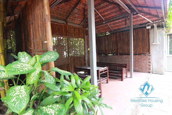 Charming house for rent in Tay Ho with garden yard and swimming pool, available now