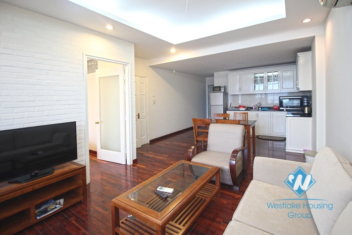 Lake view balcony apartment for rent in Yen Phu Village, Tay Ho