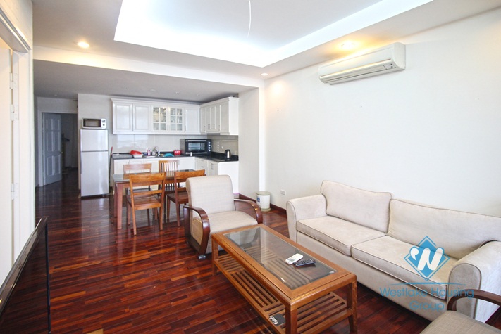 Lake view balcony apartment for rent in Yen Phu Village, Tay Ho