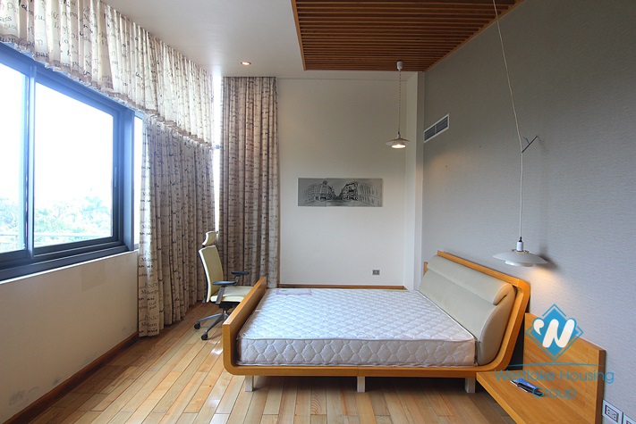 An exquisite villa for rent by Westlake Tay Ho with swimming pool splendid lake view