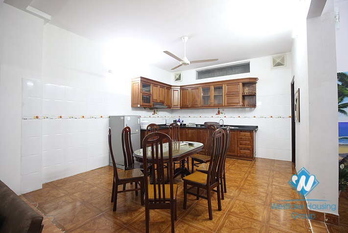 House with large terrace available for rent near lake side, Tay ho district, Hanoi.