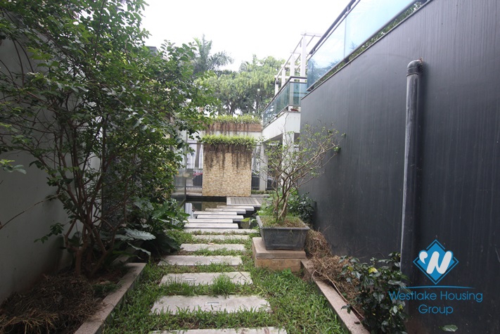 An exquisite villa for rent by Westlake Tay Ho with swimming pool splendid lake view