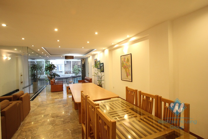 Unfurnished office for rent in Truc Bach area, Ba Dinh, Ha Noi
