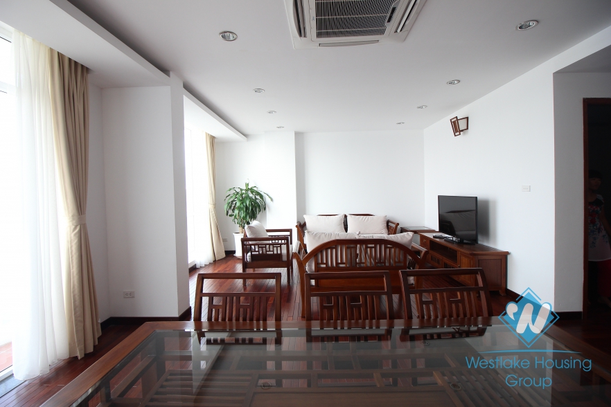 Lake view 3 bedroom spacious apartments for rent in Tay Ho