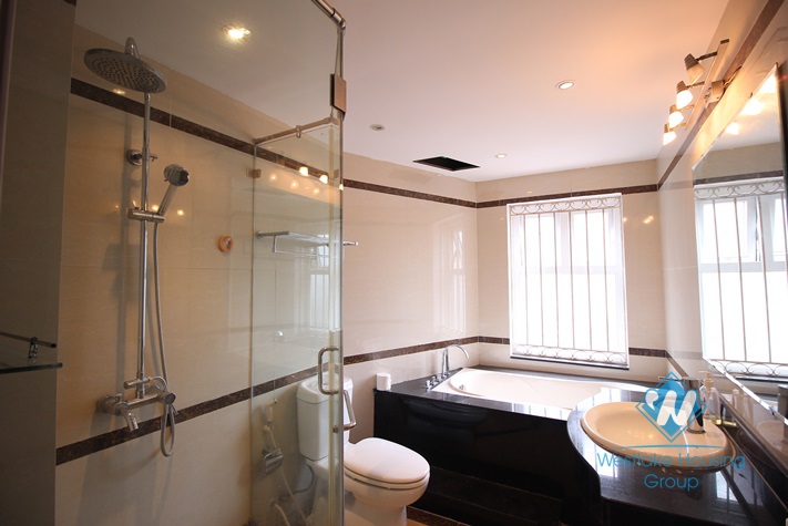 Spacious three bed apartment for rent in Yen phu, Tay Ho, Hanoi