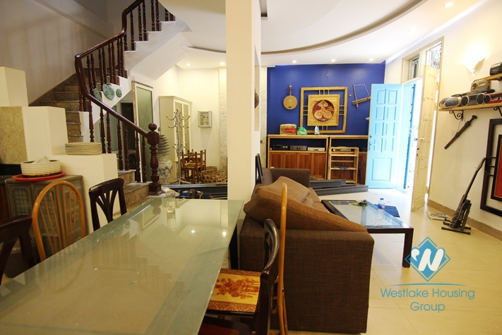 4 bedrooms house for rent in Trinh Cong Son st, Tay Ho district, Hanoi