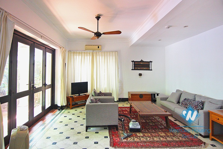 Garden swimming pool villa for rent on To Ngoc Van, Tay Ho