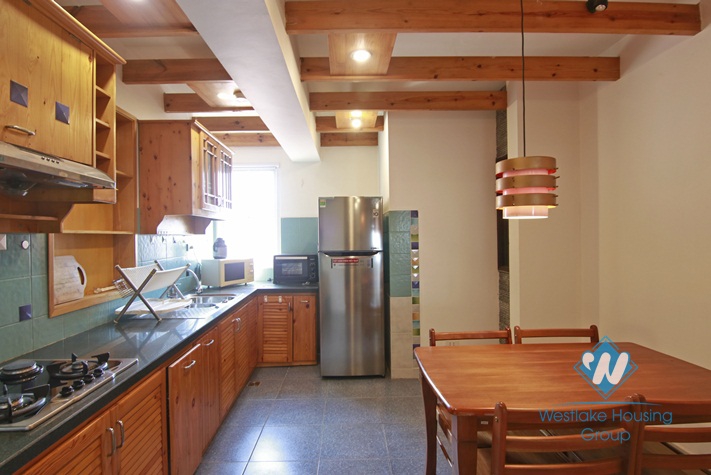 Close to Truc Bach area, lakeview spacious apartment for rent in Tay Ho, Hanoi