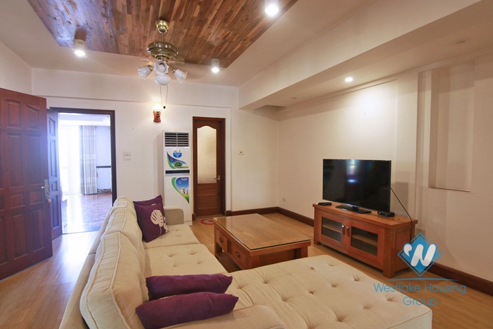 Close to Truc Bach area, lakeview spacious apartment for rent in Tay Ho, Hanoi