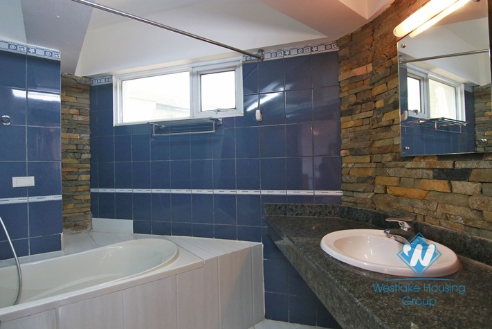 Close to Truc Bach area, lakeview spacious apartment for rent in Tay Ho, Hanoi