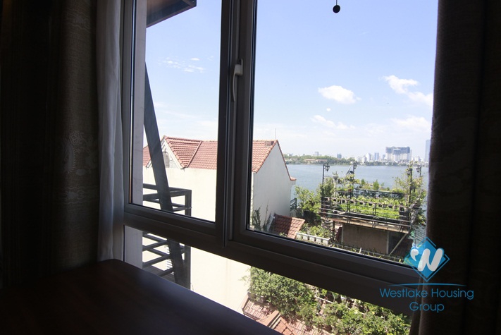 Close to Truc Bach area, lakeview spacious apartment for rent in Tay Ho, Hanoi