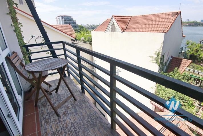 Close to Truc Bach area, lakeview spacious apartment for rent in Tay Ho, Hanoi