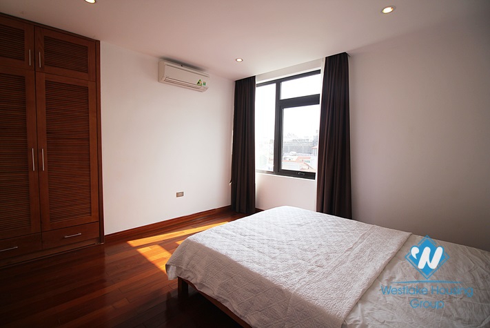 Splendid three bedroom apartment to rent in Tay Ho with balcony and views of Westlake