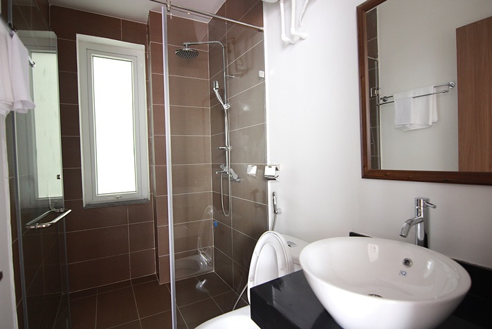 Balcony apartment for rent at No 2 lane 32/18 To Ngoc Van Street, Tay Ho, Hanoi