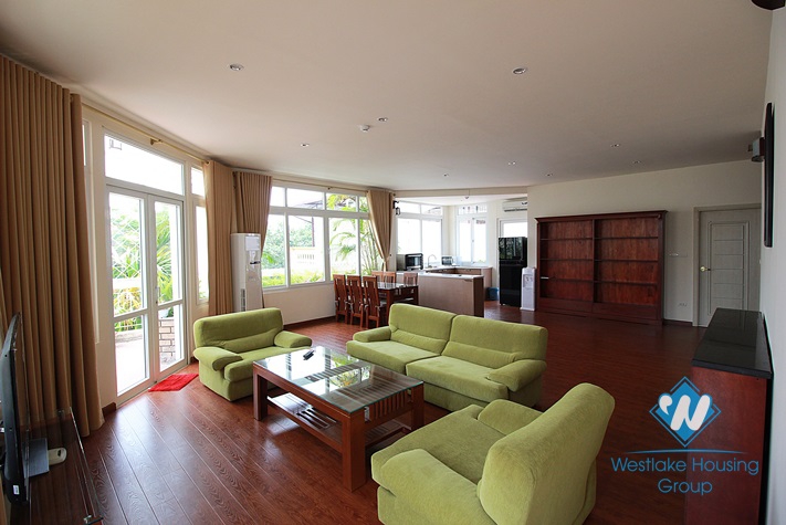 Apartment with large outside balcony for rent in Tay Ho street, Tay Ho, Hanoi