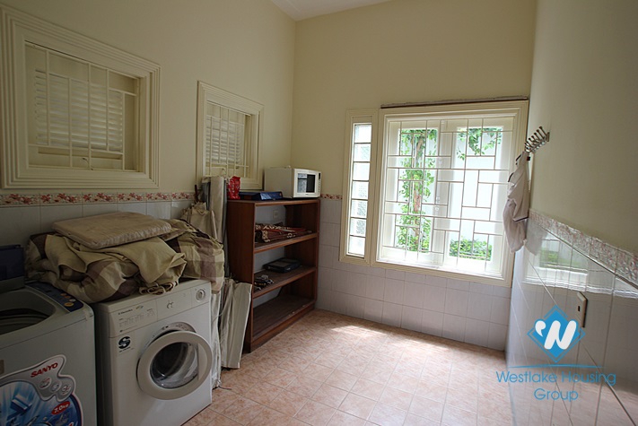 Charming house with nice garden and yard for lease in Tay Ho area.