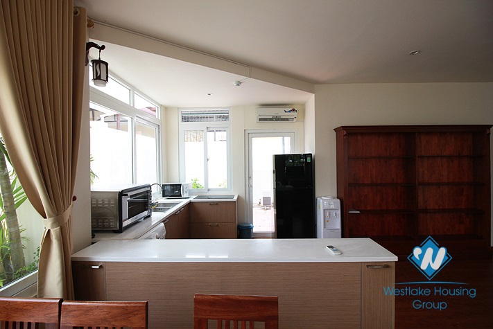 Apartment with large outside balcony for rent in Tay Ho street, Tay Ho, Hanoi