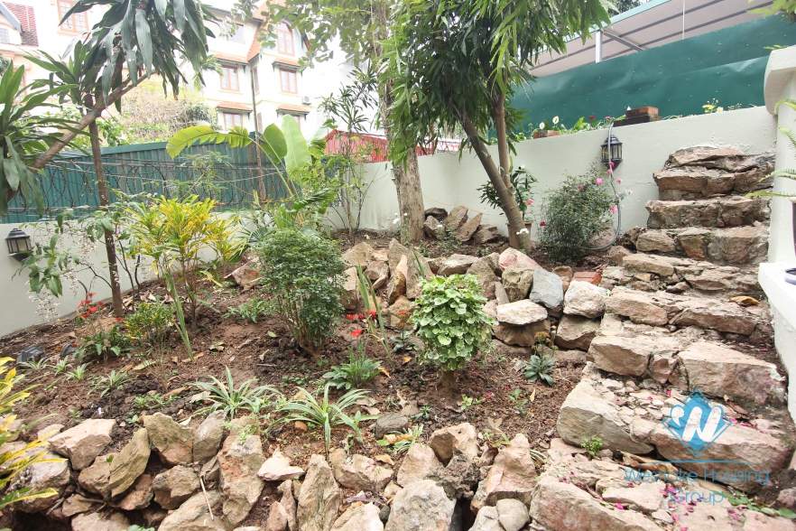 A wonderful french style villa for rent with 4 bedroom in Tay Ho, Hanoi