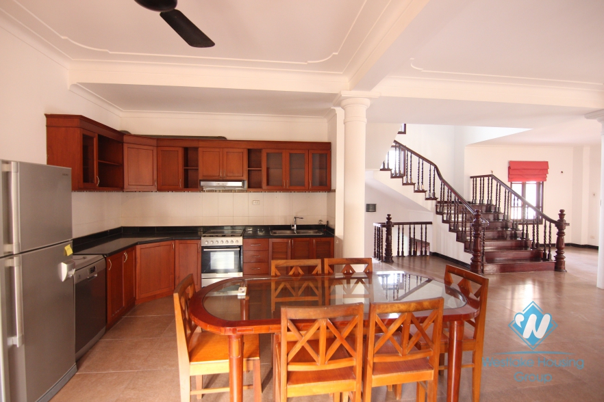 Swiming pool yard villa for rent on To Ngoc Van, Tay Ho, Hanoi