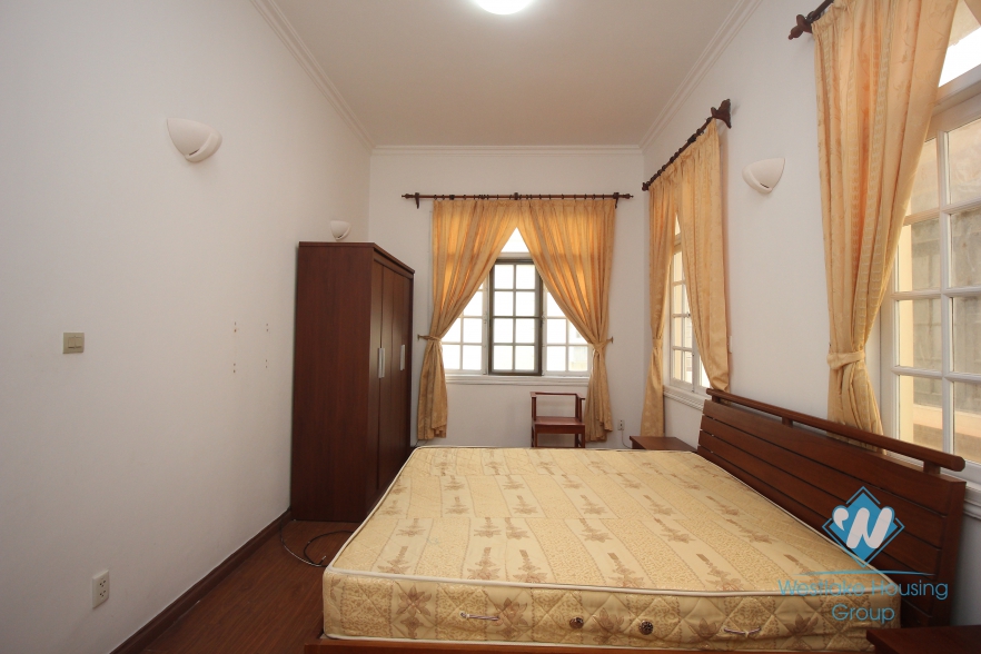 House for rent with car garage, large yard and terrace in Tay Ho, Hanoi