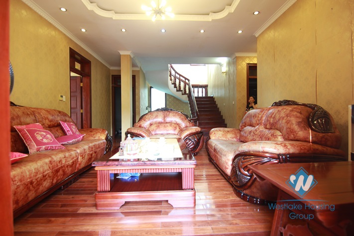 A 600 sqm villa with garden yard and terrace available for rent in Tay Ho