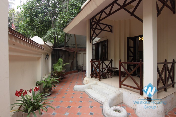 Spacious and furnished house  for rent in Tay Ho, Ha Noi.