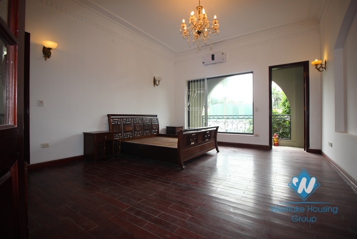 Furnished house front patio for rent in Dang Thai Mai alley, Tay Ho, Hanoi
