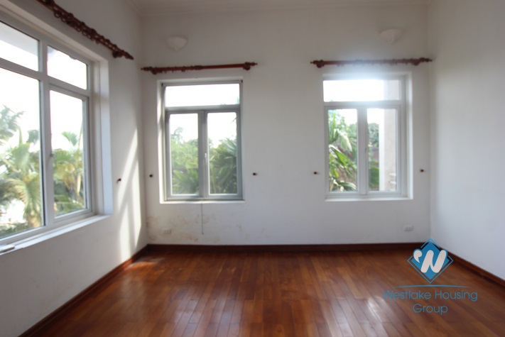 Nice house with lake view available for lease in Westlake area, Tay Ho, Hanoi- unfurnished.