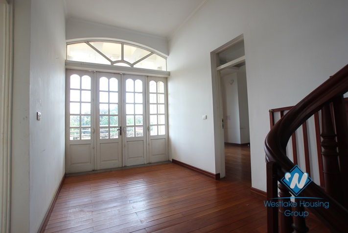 Nice house with lake view available for lease in Westlake area, Tay Ho, Hanoi- unfurnished.