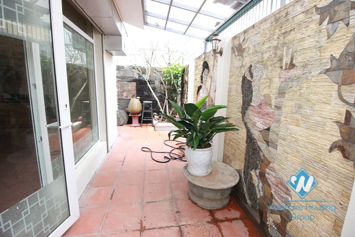 Wood floor house with a lot of light and 4 bedrooms for rent in Peach garden - Westlake, Tay Ho, Hanoi, Vietnam