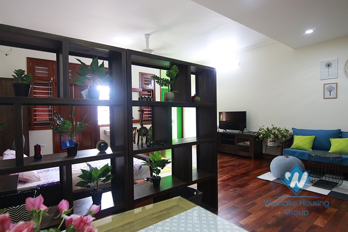 Morden and Bright Studio for rent in Ton That Thiep st, Hoan Kiem district.