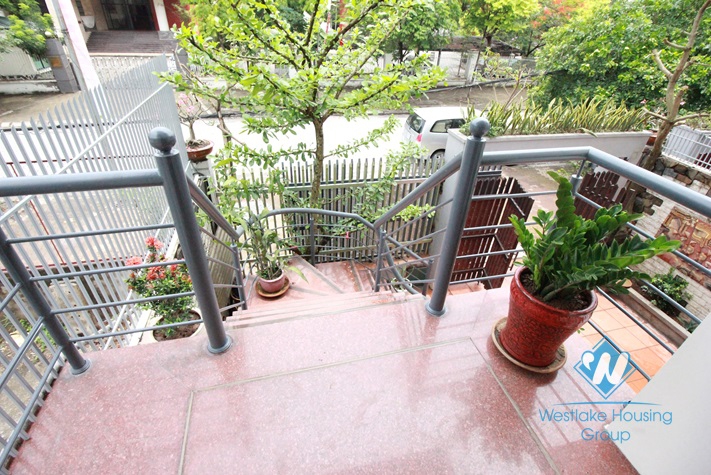 Wood floor house with a lot of light and 4 bedrooms for rent in Peach garden - Westlake, Tay Ho, Hanoi, Vietnam