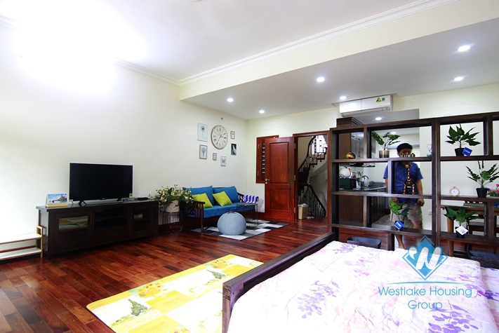 Morden and Bright Studio for rent in Ton That Thiep st, Hoan Kiem district.