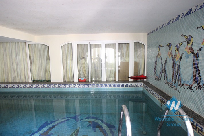 Beautiful house with big garden and swimming pool for lease in An Duong Vuong St, Tay Ho District, Ha Noi