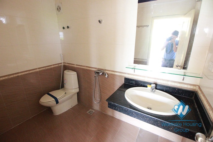 Wood floor house with a lot of light and 4 bedrooms for rent in Peach garden - Westlake, Tay Ho, Hanoi, Vietnam