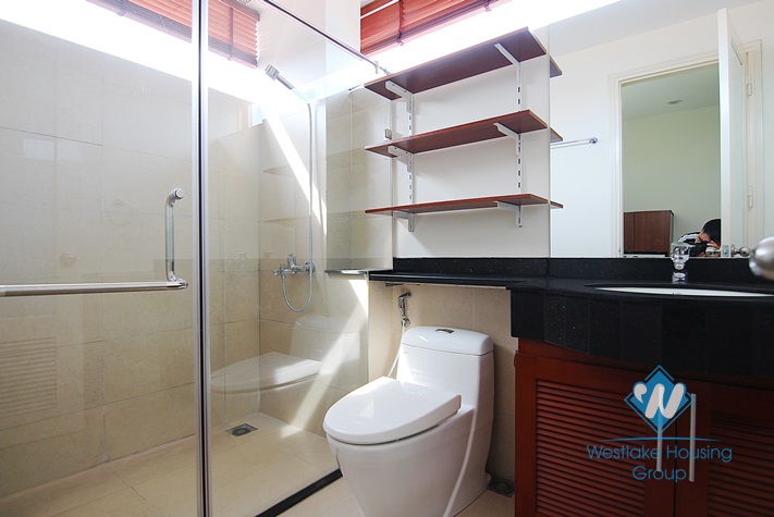 Beautiful apartment with big  balcony for rent in Tay Ho area 