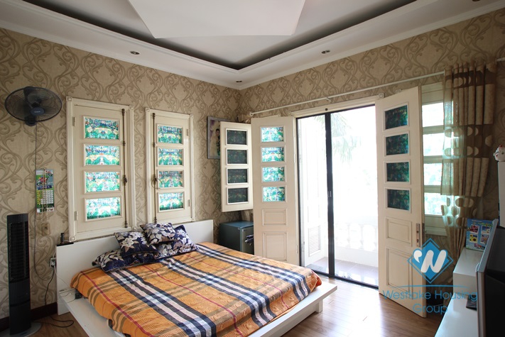 Beautiful house with big garden and swimming pool for lease in An Duong Vuong St, Tay Ho District, Ha Noi