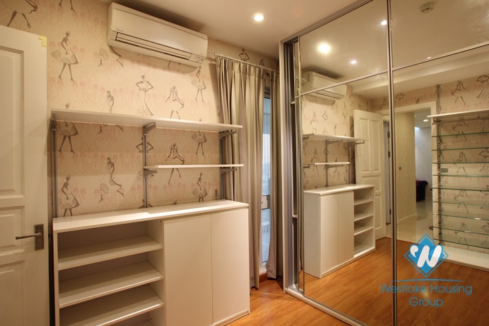 Apartment with nice and modern interior features for rent in Ciputra, Hanoi